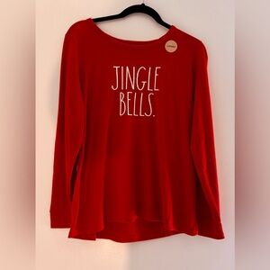 NWT Rae Dunn “Jingle Bells” Long Sleeve Shirt